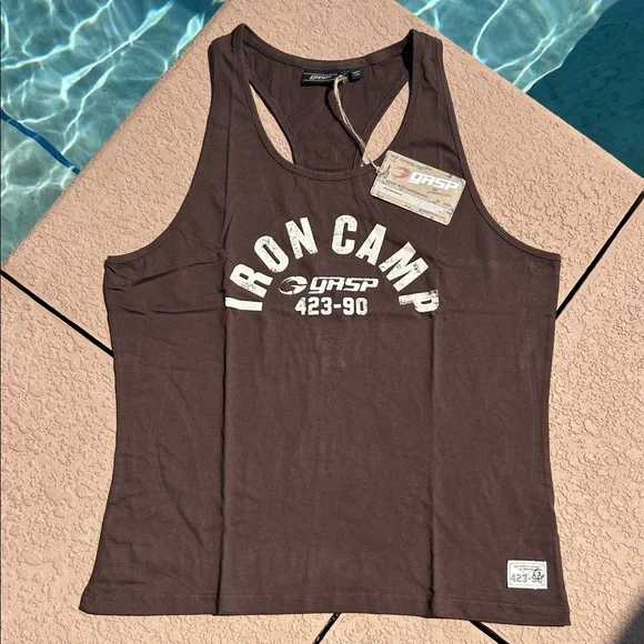 Gasp Iron Camp Throwback Tank in Timber XL NWT - Picture 1 of 14